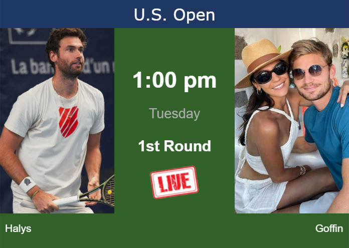 Monday Live Streaming Quentin Halys vs David Goffin