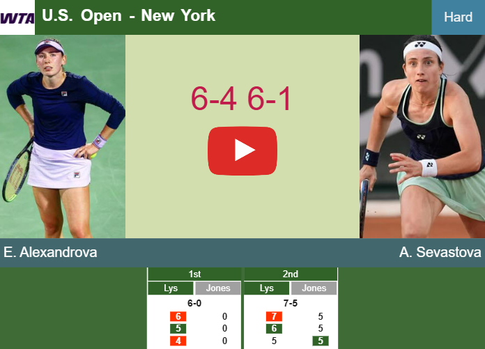 Great Ekaterina Alexandrova sweeps aside Sevastova in the 1st round to clash vs Wang. HIGHLIGHTS – U.S. OPEN RESULTS Prediction-and-head-to-head-Ekaterina-Alexandrova-vs-Anastasija-Sevastova