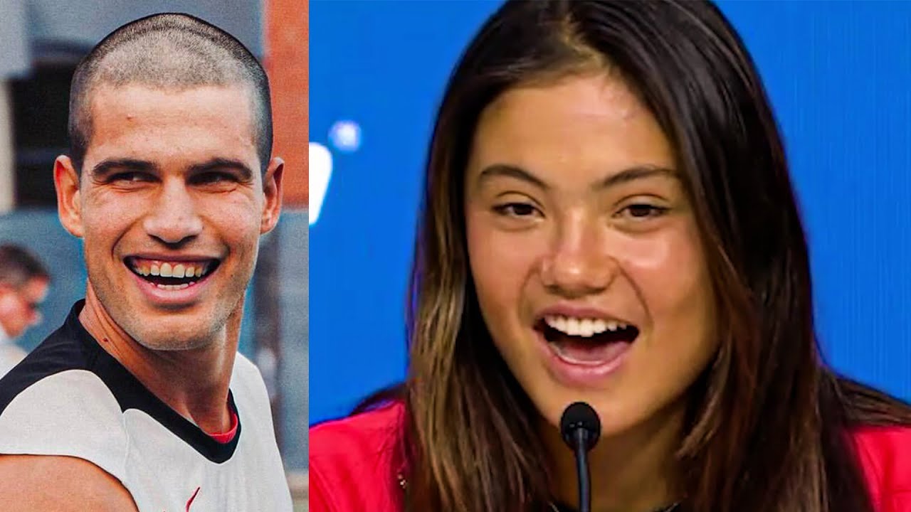 Raducanu-reacts-to-Alcarazs-buzzcut