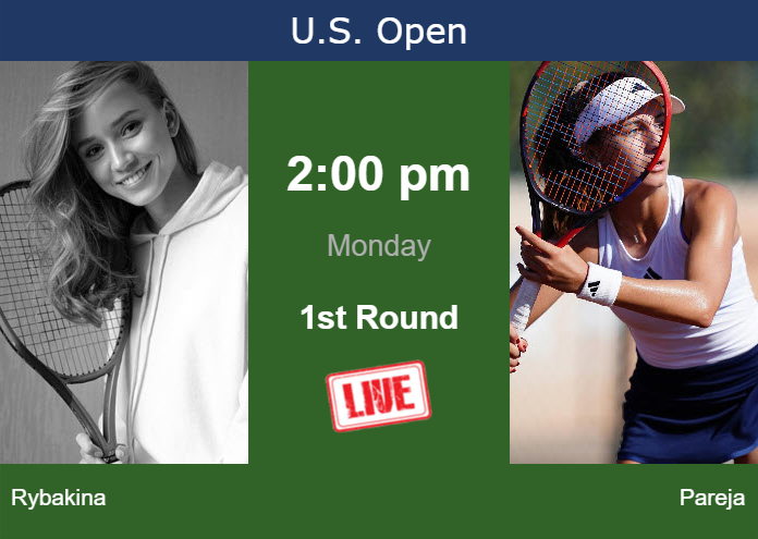 Saturday Live Streaming Elena Rybakina vs Julieta Pareja