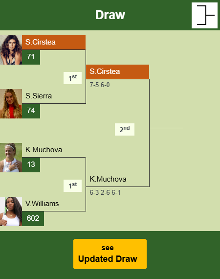Sorana Cirstea Draw info