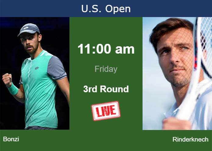 Thursday Live Streaming Benjamin Bonzi vs Arthur Rinderknech