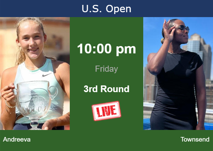 Thursday Live Streaming Mirra Andreeva vs Taylor Townsend