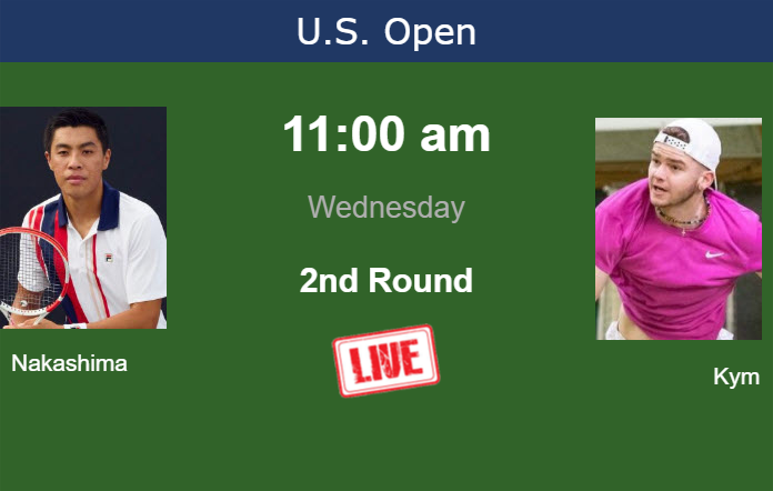 Tuesday Live Streaming Brandon Nakashima vs Jerome Kym