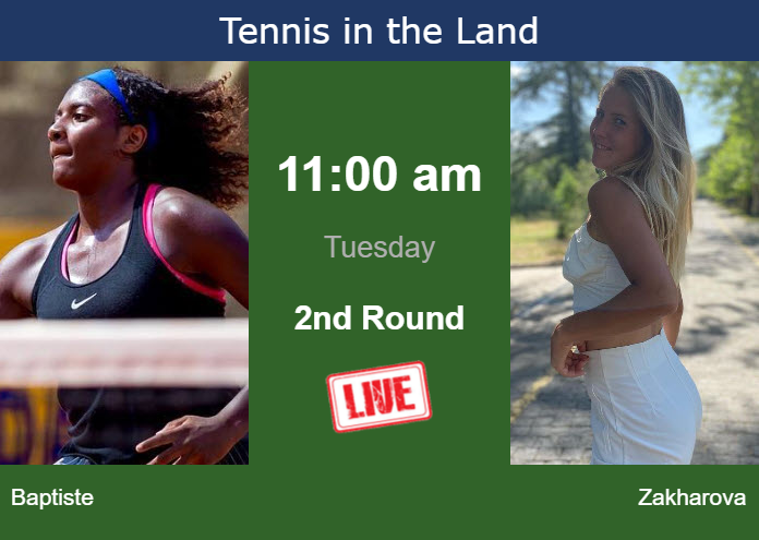 Tuesday Live Streaming Hailey Baptiste vs Anastasia Zakharova