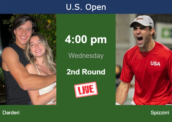 Tuesday Live Streaming Luciano Darderi vs Eliot Spizzirri