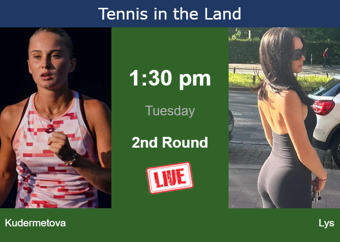 Tuesday Live Streaming Polina Kudermetova vs Eva Lys