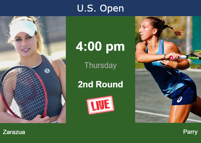 Wednesday Live Streaming Renata Zarazua vs Diane Parry