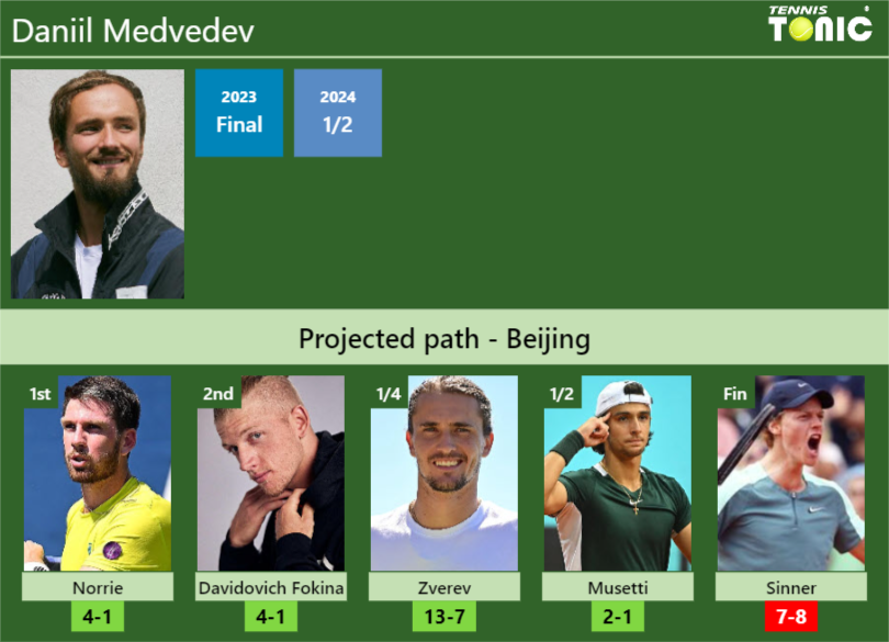 Daniil Medvedev Stats info