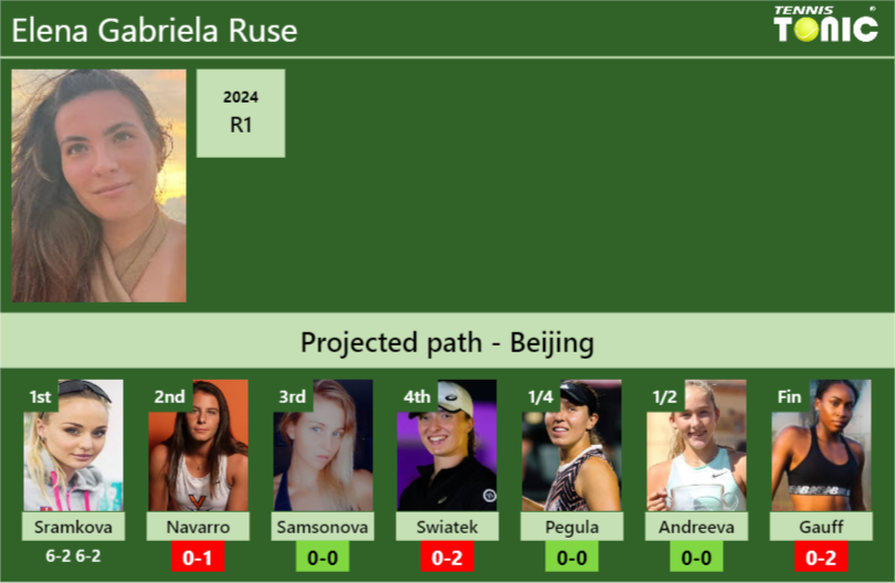 Elena Gabriela Ruse Stats info
