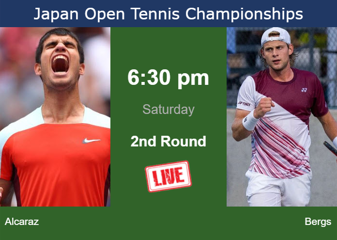 Friday Live Streaming Carlos Alcaraz vs Zizou Bergs