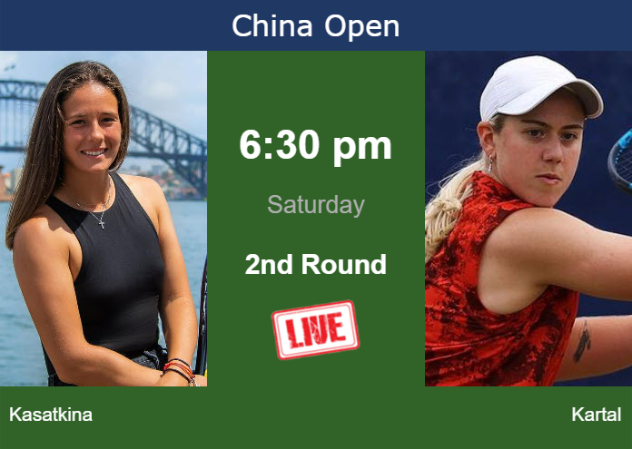 Friday Live Streaming Daria Kasatkina vs Sonay Kartal