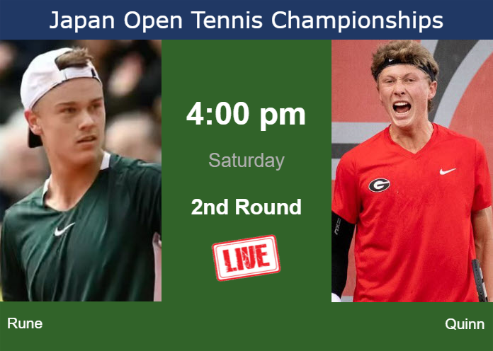 Friday Live Streaming Holger Rune vs Ethan Quinn