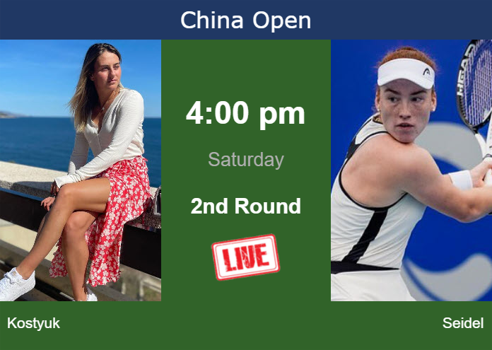 Friday Live Streaming Marta Kostyuk vs Ella Seidel