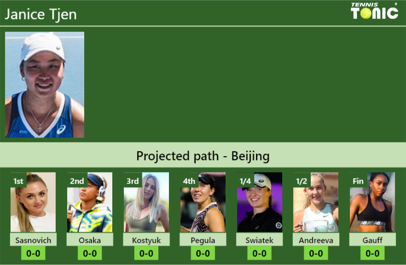 Janice Tjen Stats info