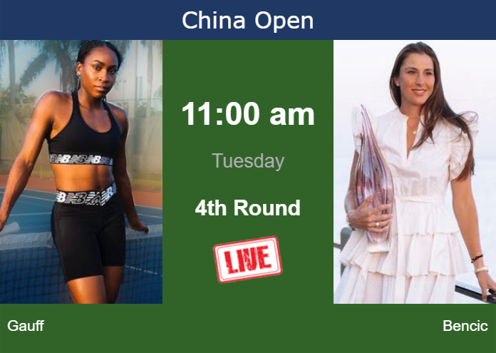 Monday Live Streaming Cori Gauff vs Belinda Bencic