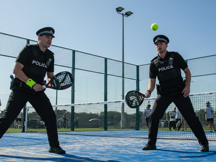 Police-playing-padel