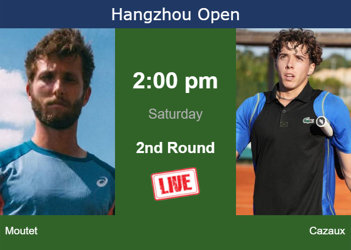 Saturday Live Streaming Corentin Moutet vs Arthur Cazaux