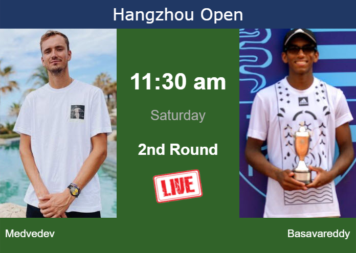 Saturday Live Streaming Daniil Medvedev vs Nishesh Basavareddy