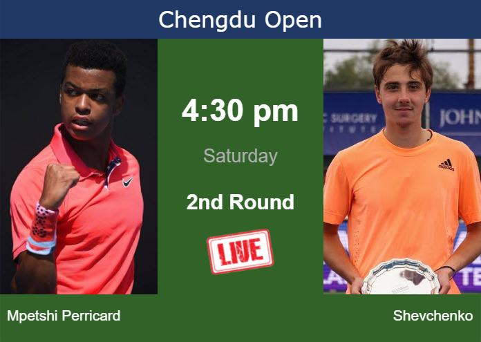 Saturday Live Streaming Giovanni Mpetshi Perricard vs Alexander Shevchenko