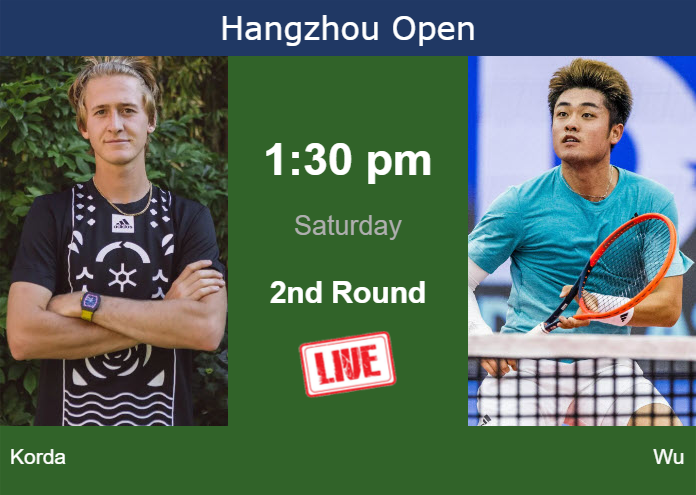 Saturday Live Streaming Sebastian Korda vs Yibing Wu