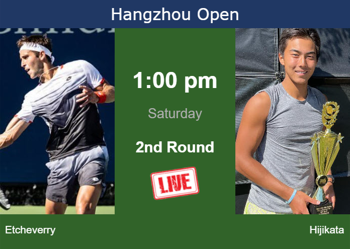 Saturday Live Streaming Tomas Martin Etcheverry vs Rinky Hijikata