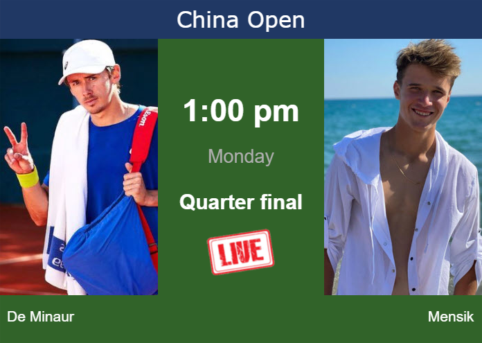 Sunday Live Streaming Alex De Minaur Vs Jakub Mensik Sunday Live Streaming Alex De Minaur vs Jakub Mensik