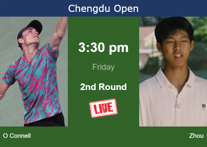 Thursday Live Streaming Christopher O Connell vs Yi Zhou