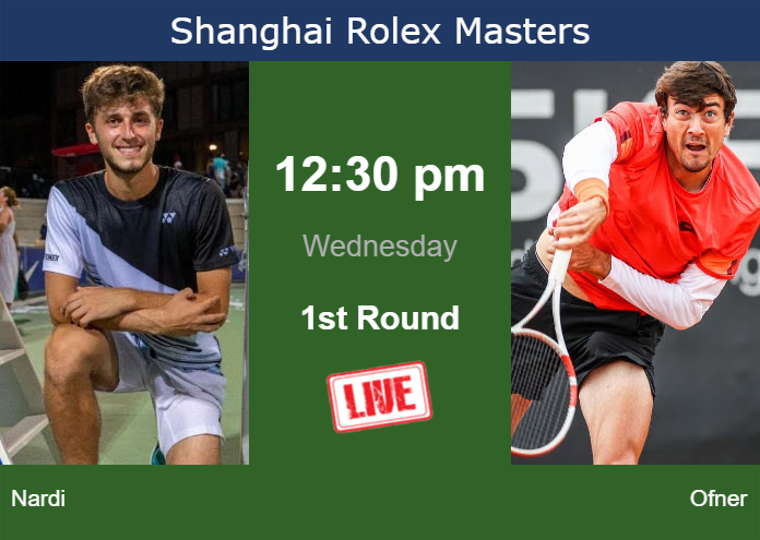 Tuesday Live Streaming Luca Nardi vs Sebastian Ofner