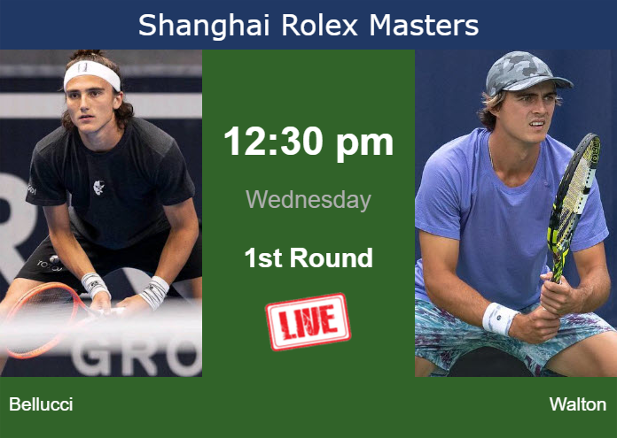 Tuesday Live Streaming Mattia Bellucci vs Adam Walton