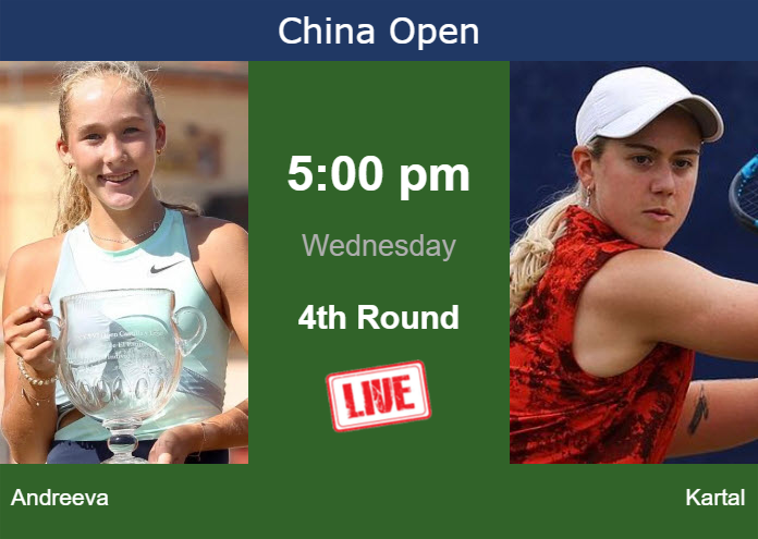 Tuesday Live Streaming Mirra Andreeva vs Sonay Kartal