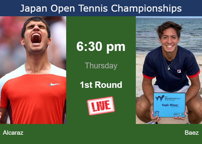 Wednesday Live Streaming Carlos Alcaraz Vs Sebastian Baez Wednesday Live Streaming Carlos Alcaraz vs Sebastian Baez