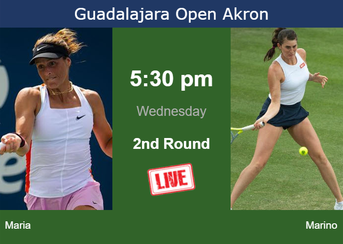Wednesday Live Streaming Tatjana Maria vs Rebecca Marino