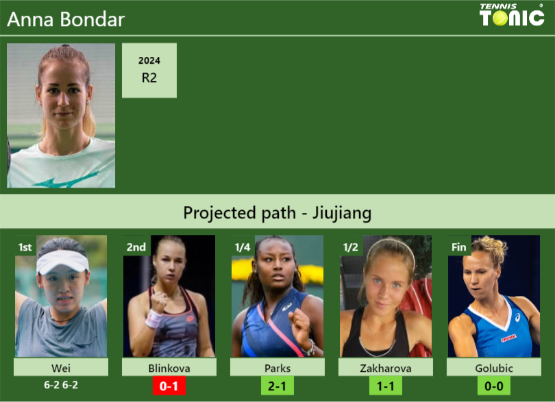 Anna Bondar Stats info