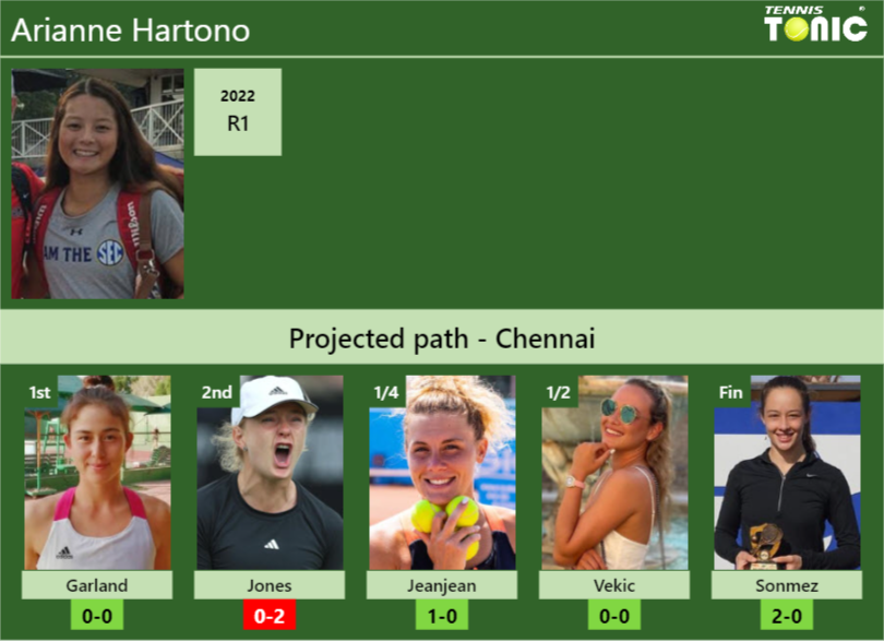 Arianne Hartono Stats info