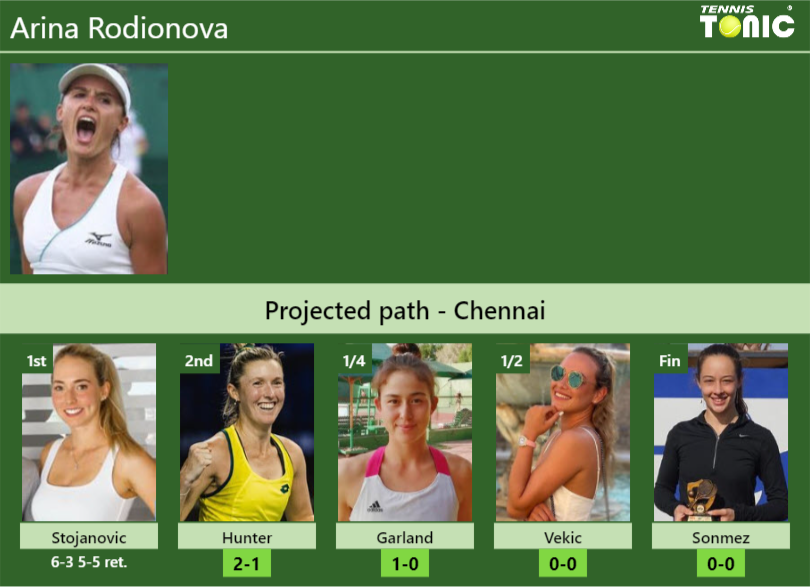 Arina Rodionova Stats info