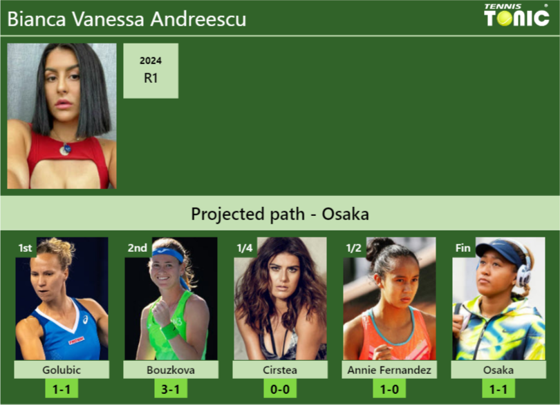 Bianca Vanessa Andreescu Stats info