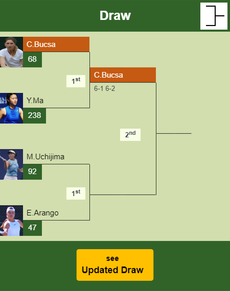 Cristina Bucsa Draw info