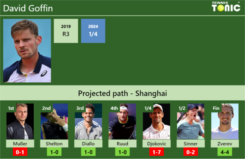 David Goffin Stats info