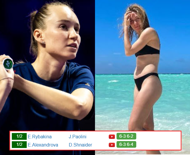 Elena Rybakina Ekaterina Alexandrova who win info