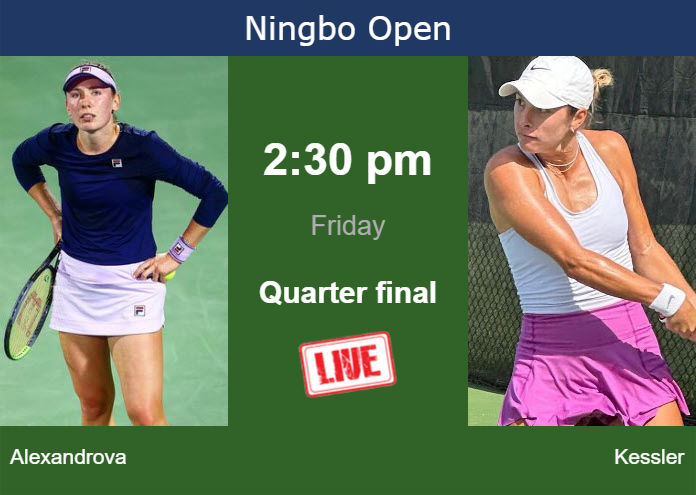 Friday Live Streaming Ekaterina Alexandrova vs Mccartney Kessler