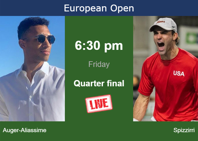 Friday Live Streaming Felix Auger-Aliassime vs Eliot Spizzirri
