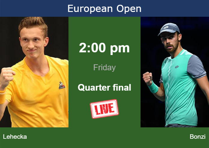 Friday Live Streaming Jiri Lehecka vs Benjamin Bonzi