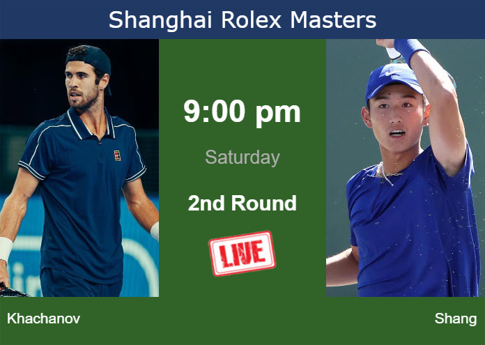 Friday Live Streaming Karen Khachanov vs Juncheng Shang