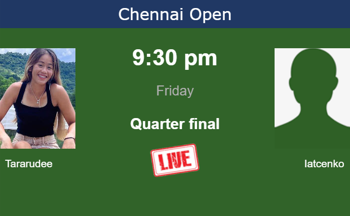 Friday Live Streaming Lanlana Tararudee vs Polina Iatcenko