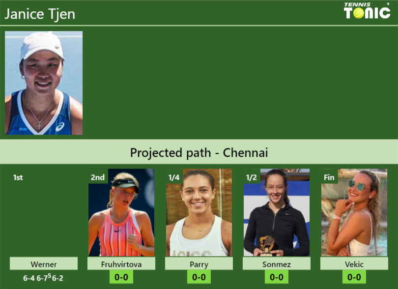 Janice Tjen Stats info