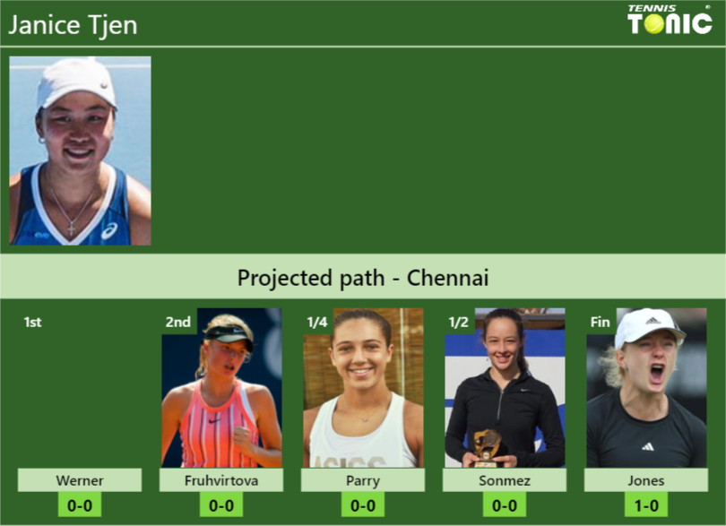 Janice Tjen Stats info