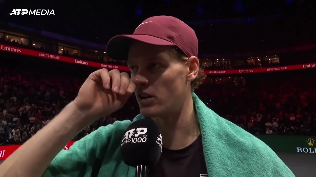 Jannik-Sinner-alks-about-defeating-Francisco-Cerundolo-7–5-6–1-at-the-Paris-Masters-and-sets-sights-on-recovery-ahead-of-quarterfinal-clash