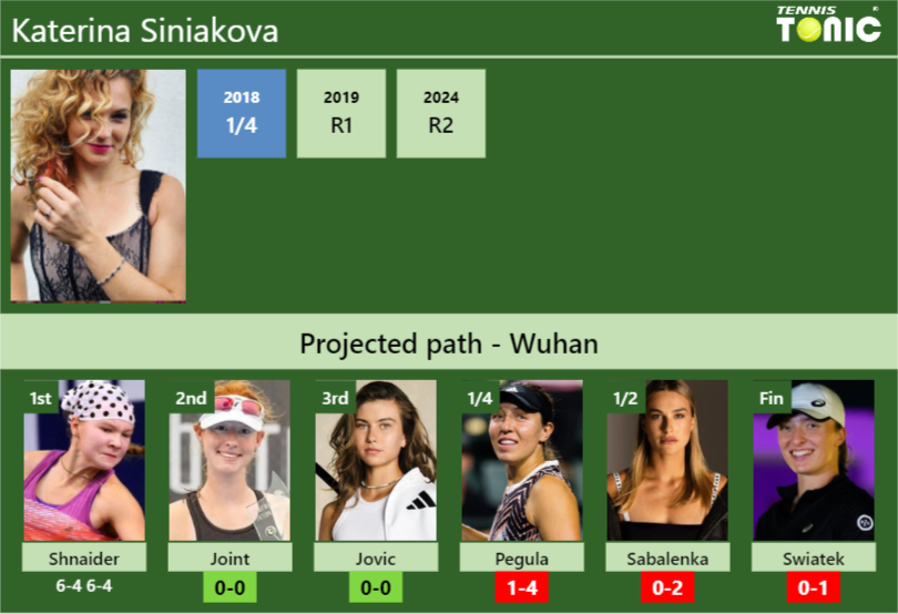 Katerina Siniakova Stats info