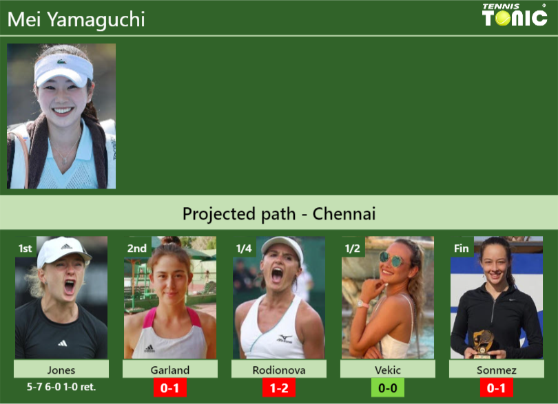 Mei Yamaguchi Stats info